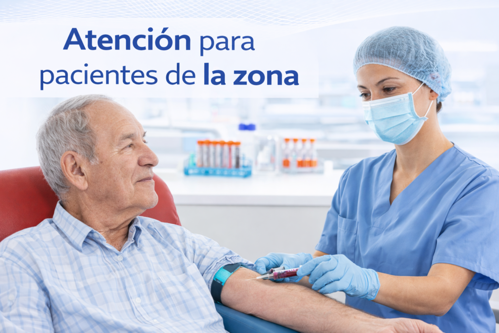 Atención para pacientes de la zona